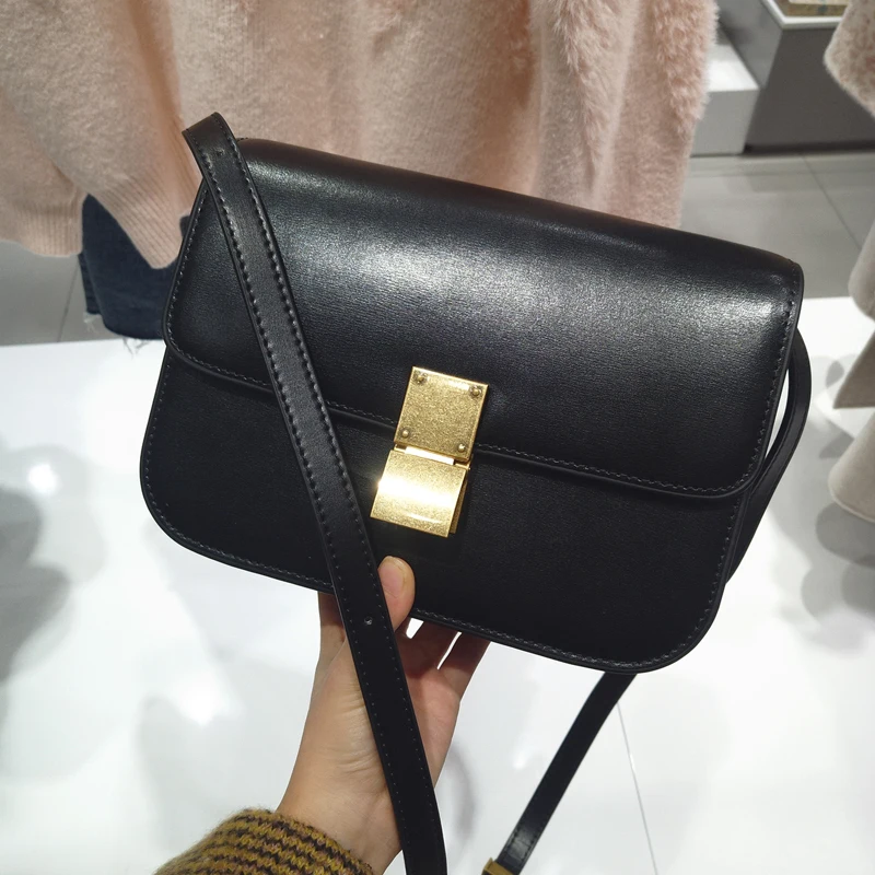 Classic box ladies shouder bag Genuine Leather crossbody bags for women famous brand luxury handbags women‘bags designer