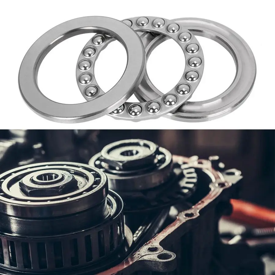 Plane Axial Ball Thrust Bearing Precise Low Noise Practical Industrial