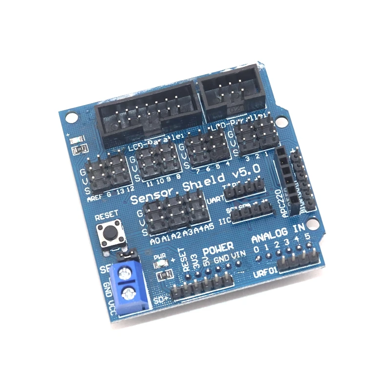 Датчик Щит V5.0 Плата расширения UNO MEGA R3 V5 Для Arduino электронные строительные блоки
