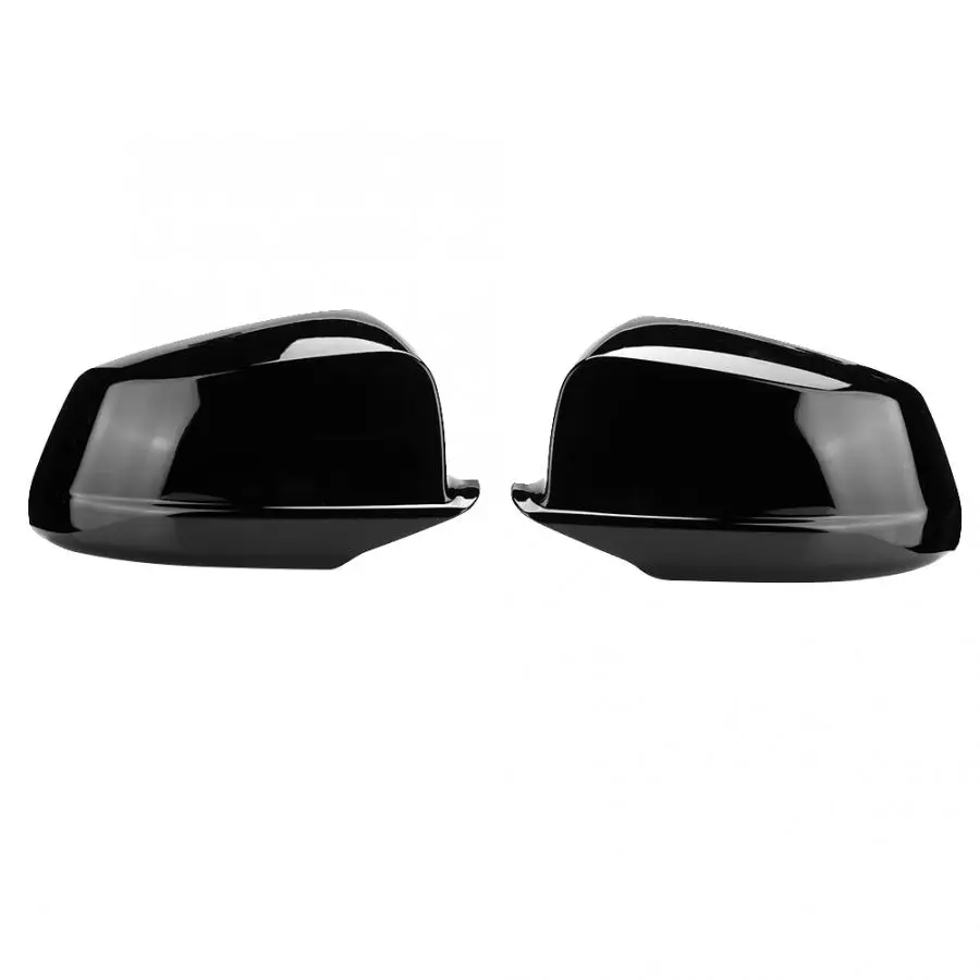 For BMW 1 2 3 4 series 2Pcs Matt Chrome Door Wing Rearview Mirror Shell Cover