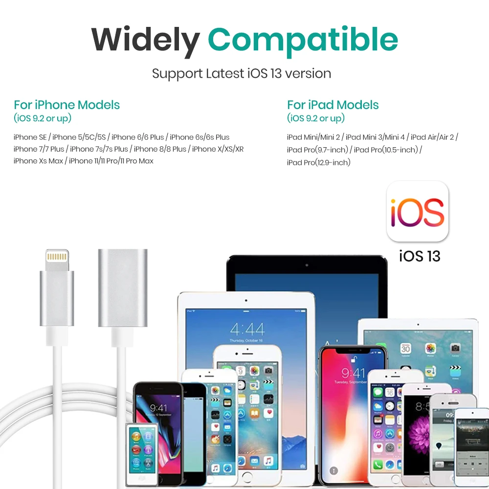 8 контактный кабель удлинитель интерфейса 1 м штекер гнездо TPE для iPhone iPad iPod