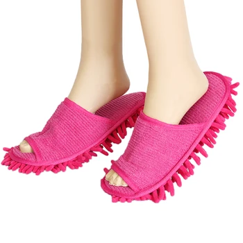 

Novelty Slippers Style Mops Cleaning Cloth 1Pair House Cleaning Brush Microfiber Lazy Slippers Floor Ground Cleaning tools