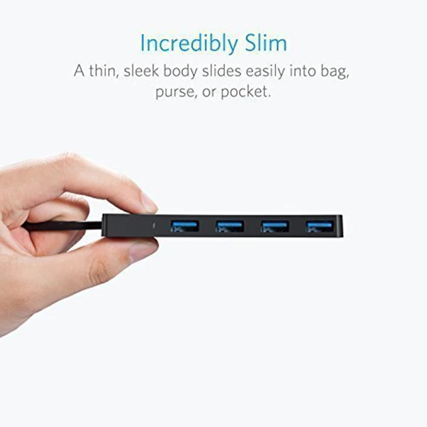 4 портовый USB 3 0 Ultra Slim центр данных для Macbook Mac Pro/mini iMac Surface Pro XPS ноутбук флеш