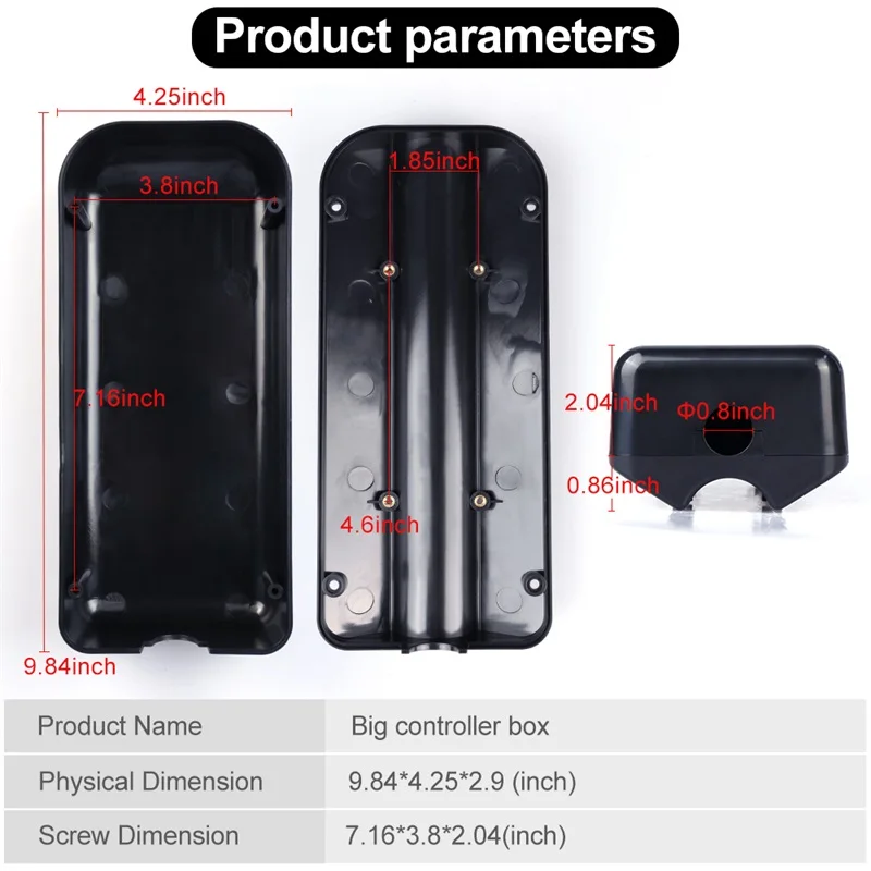 Excellent 36V 48V Electric Bicycle Controller Box for Front Rear Hub Motor eBike Conversion Kit Protector Case Parts Small / Big Size 2