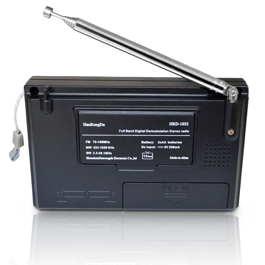 IMice портативный Полнодиапазонный цифровой тюнер мультидиапазонный стерео тюнер MW/AM/FM/SW коротковолновый радиоприемник управления REC