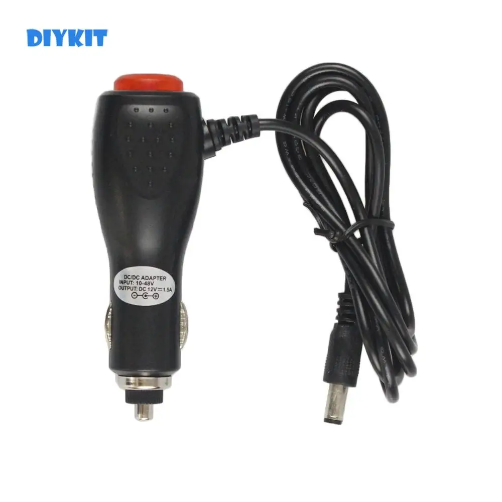 DIYKIT 5,5x2,1 мм DC10V на DC24V вход автомобильное зарядное устройство адаптер питания DC12V Выход для камера для машины монитор домофон