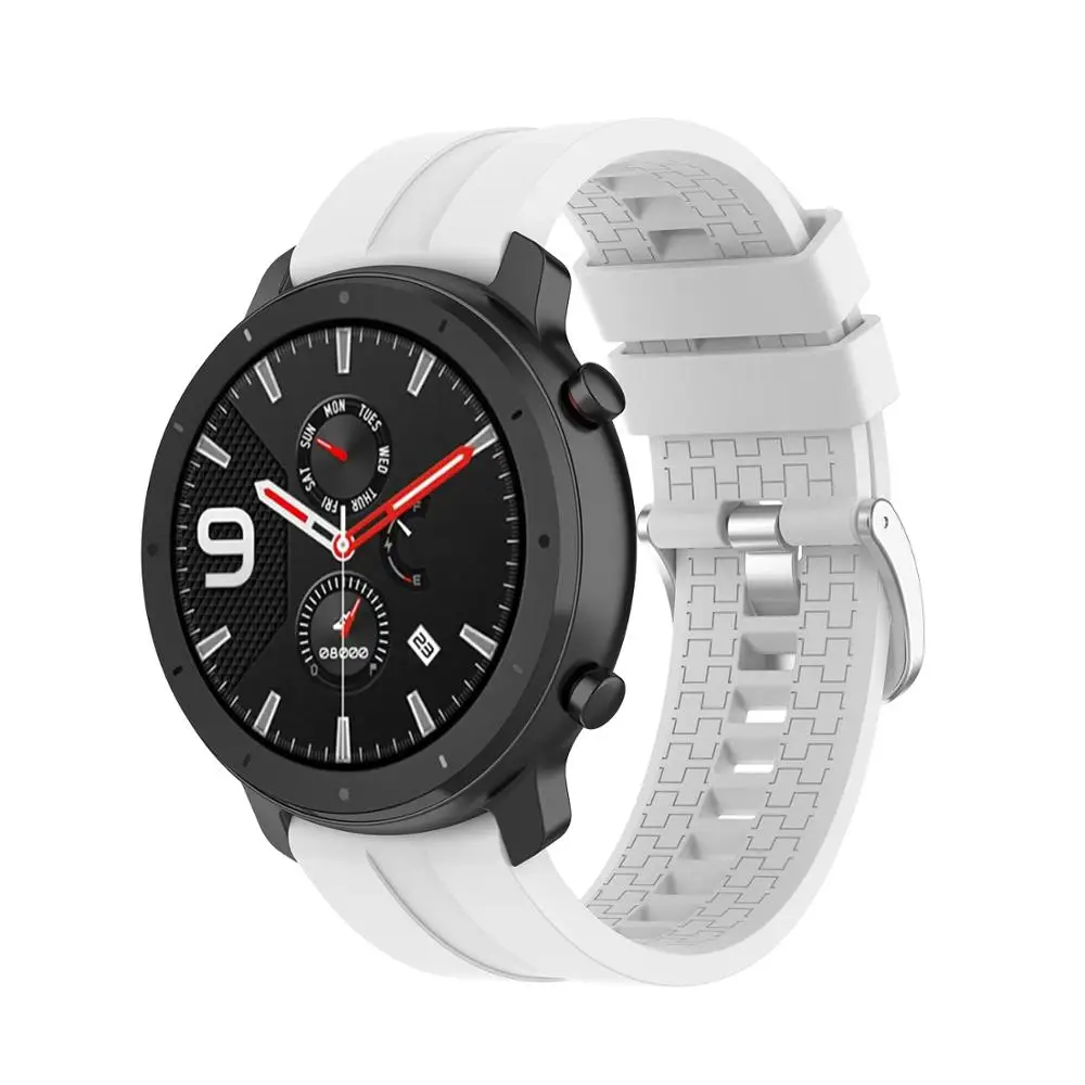 22 мм силиконовый ремешок для Amazfit GTR 47 сменный huawei watch GT Active/Honor Magic/Sumsung gear S3 |