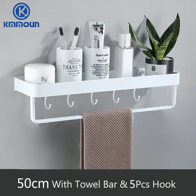 50cm bar 5hook white