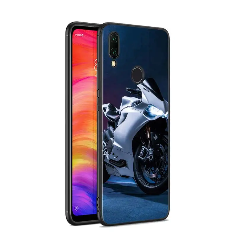 Черный силиконовый чехол для moto внедорожный мотоцикл для Xiaomi Redmi Note 8 7 6 5 4X4 K20 Pro 7A 6A 6 S2 5A плюс Чехол для телефона