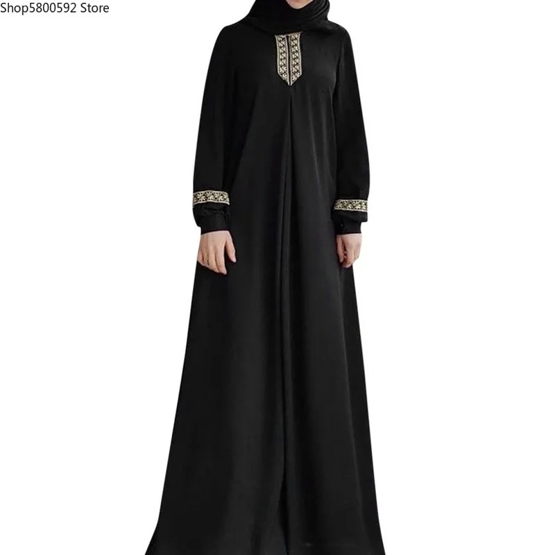 Cothes Muslim Abaya Women Kaftan Dress Modest Jilbab Print Islamic Turkish Long Dresses casual Muslimah abaya dubai | Тематическая