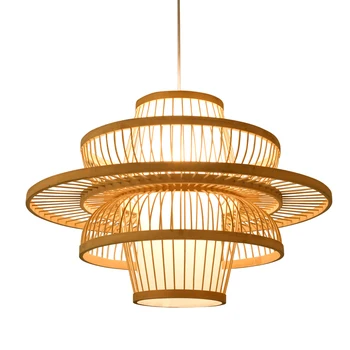 

Chinese chandelier, bamboo art, bamboo weaving, pastoral restaurant, hotel bedroom balcony, Japanese lantern LL0315