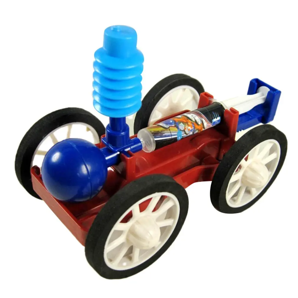 

Air Car Experiment Diy Science Small Production Experiment Model For Teenagers Manual Class Air Compression Power Car