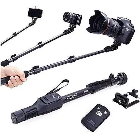 Профессиональная селфи-палка Monopod Dijipod Control Yunteng YT-1288 BLACK | Электроника