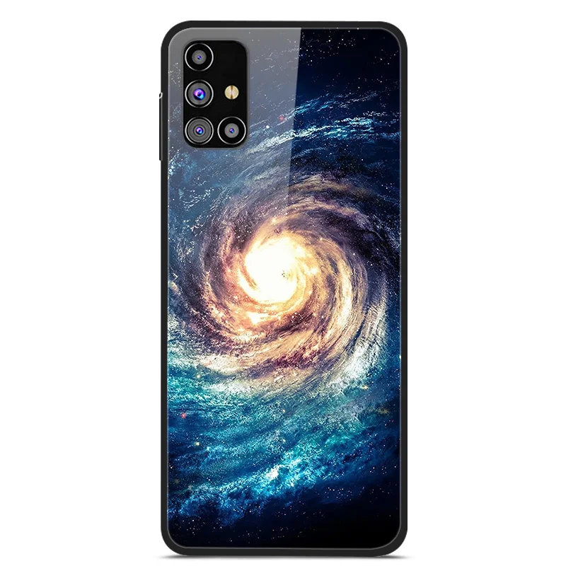 Luxury Tempered Glass Hard Back Cover for Samsung Galaxy - Premium Phone Case Shell