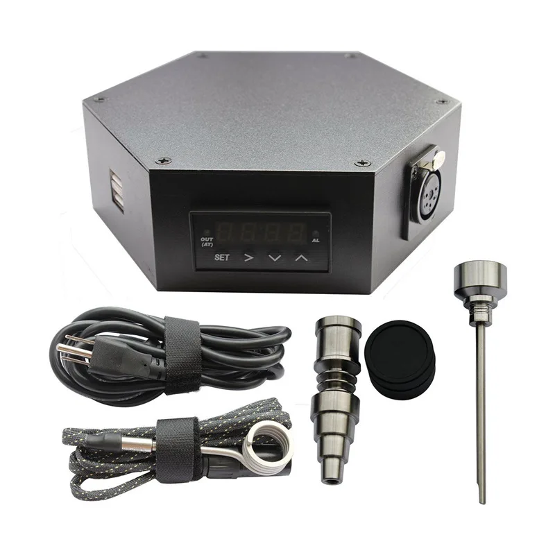 

Dry Burning Electronic Cigarettes Quartz Heater Coil Electric Nail Box Kit Temperature Controller Male Quartz Carb Cap SUB TWO