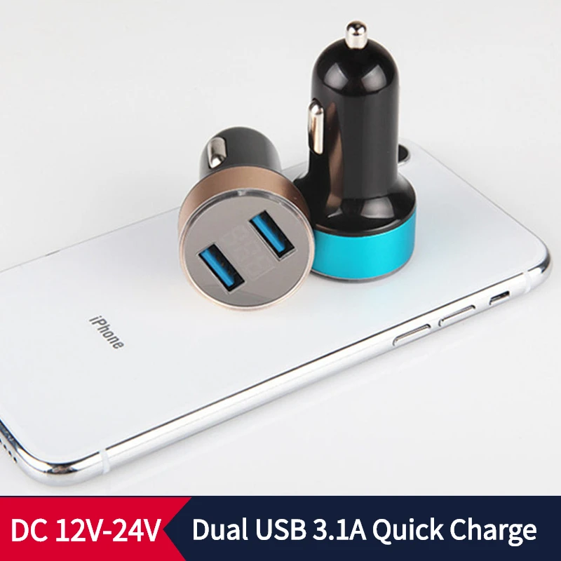 Зарядное устройство для автомобильного прикуривателя с двумя USB портами