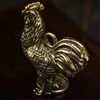 Cock Casting Animal Mini 3D Figurine Retro Style Metal Sculpture Home Office Room Desktop Decoration Collect Ornaments Gift ► Photo 3/6