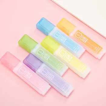 

6pcs/set Large Capacity Highlighter Pen DIY With Clip Marker Candy Color Kids Office School Stationery Supply Drawing Chisel Tip