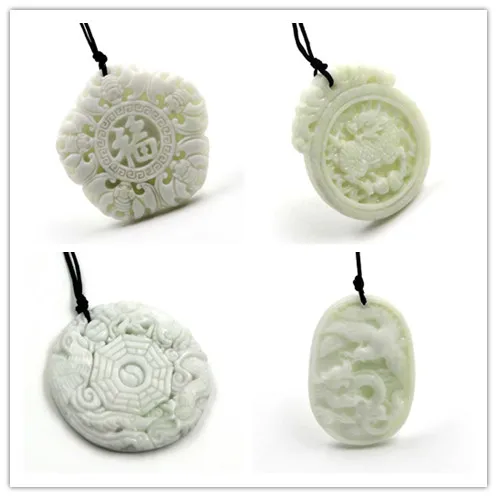 

Natural White jade Dragon Pendant Guanyin Necklace Charm Jewellery Fashion Accessories Hand-carved Man Woman Lucky Amulet