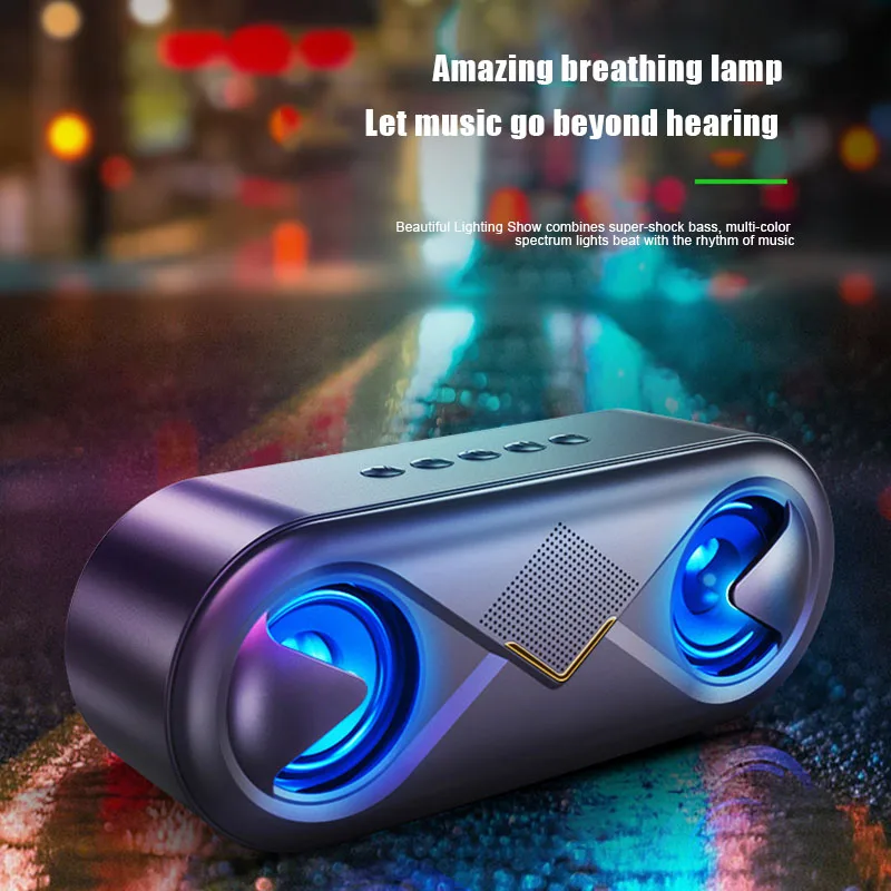 4D стерео портативный Bluetooth динамик беспроводной динамик поддерживает Одно нажатие Bluetooth соединение PUO88
