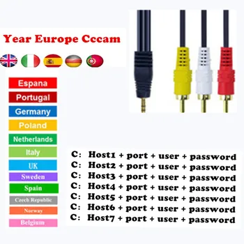 

DVB-S2 Receptor Cccam cline for 1 year Spain Oscam cline use for GT media V9 Super V8 Nova Satellite TV Receiver Europe channels