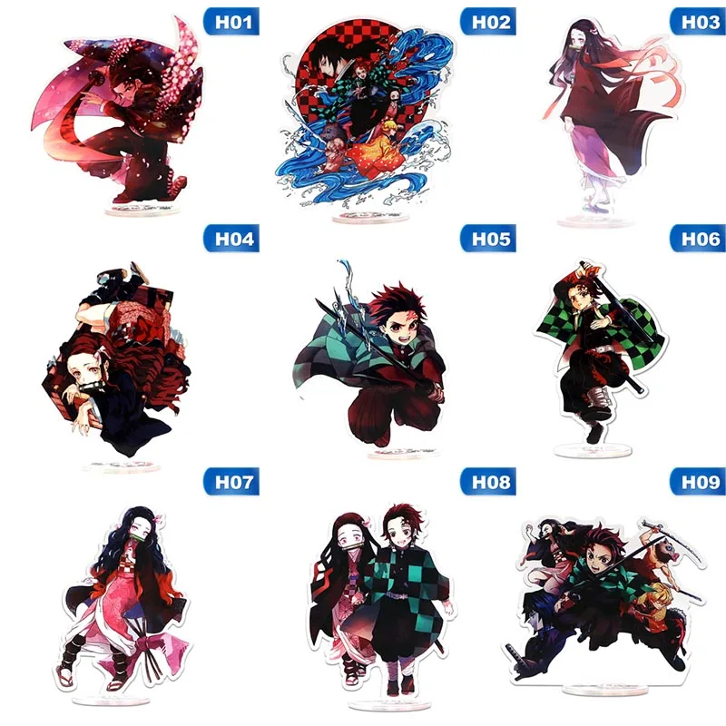 Японское аниме Demon Slayer: Kimetsu No Yaiba Kamado Tanjirou Kamado Nezuko Косплей фигурка на акриловой подставке канцелярские принадлежности