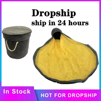 

Kids Play Toy Clean-up and Storage Bag Container Multifunctional Portable Toys Storage Bean Bag Waterproof Organizer Bucket Bags