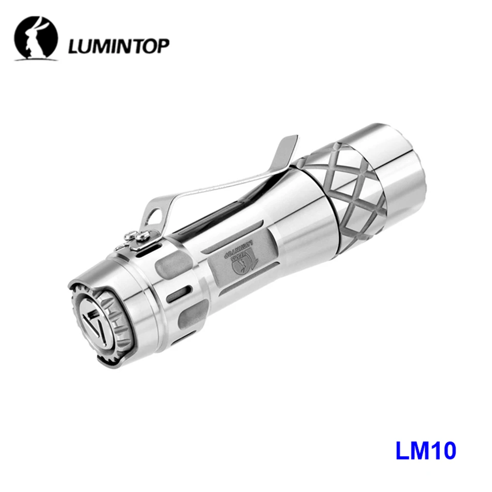 US $90.99 Lumintop LM10 10th Anniversary Titanium Alloy EDC Flashlight 2800 Lumens 18650 Cree Nichia Luminus LED Camping Torch Lantern