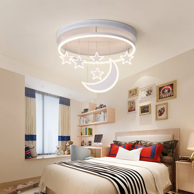 

Ceiling Lights Girl Children Room Bedroom Modern Led Lighting Surface Mount Remote Control Indoor Lamp Lampara Techo
