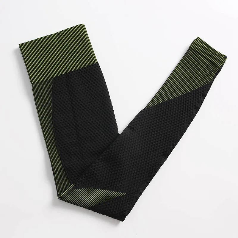 Seamless Women Yoga Set Workout Sportswear Gym Clothing Fitness Long Sleeve Crop Top High Waist Leggings Sports Suits