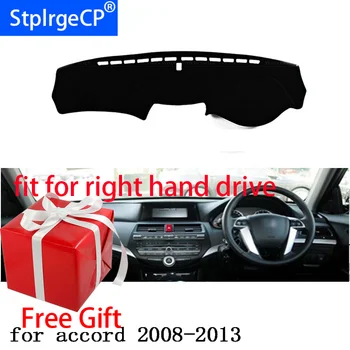 

Car Dashboard Cover Mat for Honda Accord 8th 2008-2012 Right Hand Drive Dashmat Pad Dash Mat Covers Dashboard Accessories