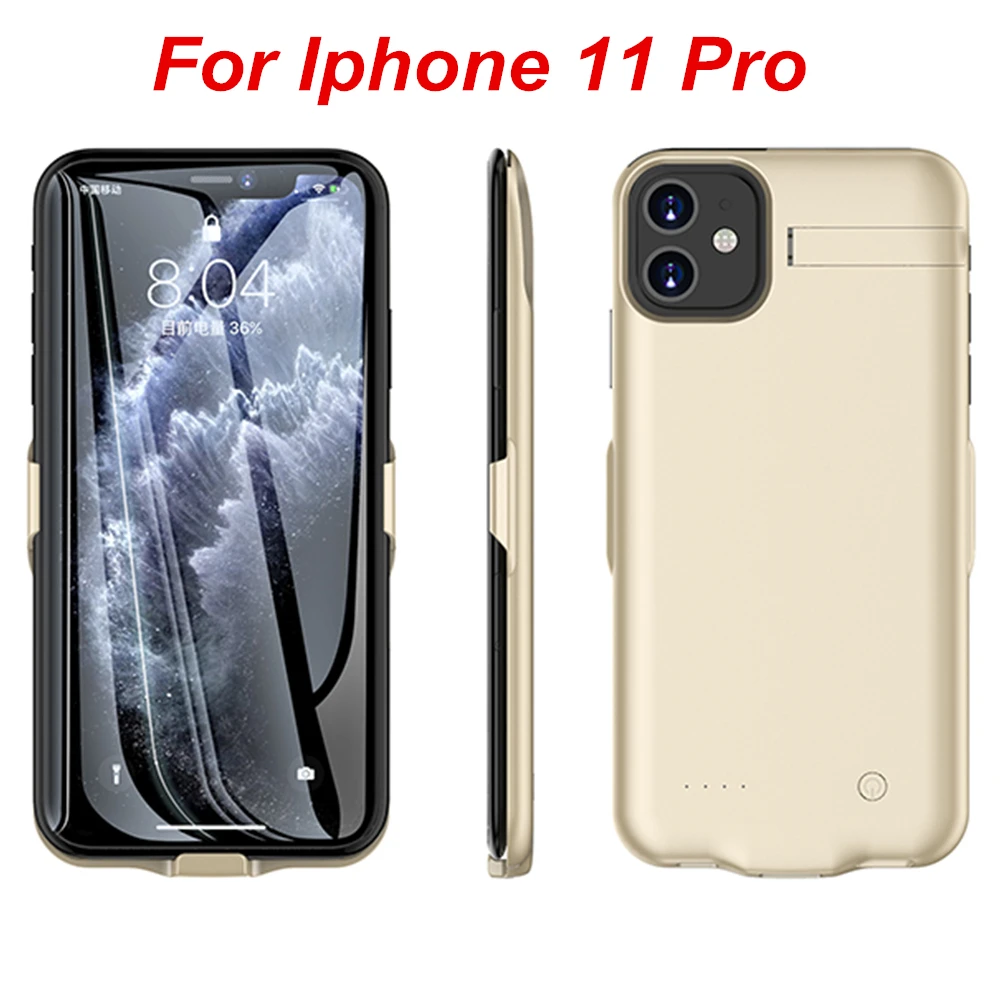 Ip 11 Pro Gold 10000 мАч для Iphone 11 11 Pro 11 Pro Max чехол для аккумулятора Внешнее зарядное устройство Внешний аккумулятор - Цвет: Ip 11 Pro Gold