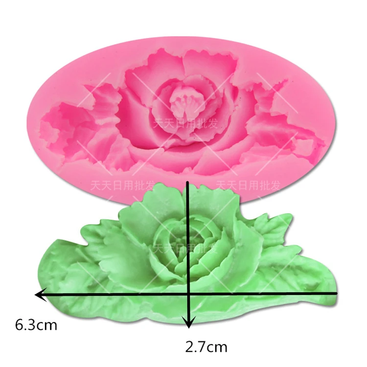 Роза цветок ромашка Мягкие силиконовые формы помадка шоколадный торт украшения инструмент Полимерная Глина Воск эпоксидная смола, форма для ювелирных изделий - Цвет: Flower-1963