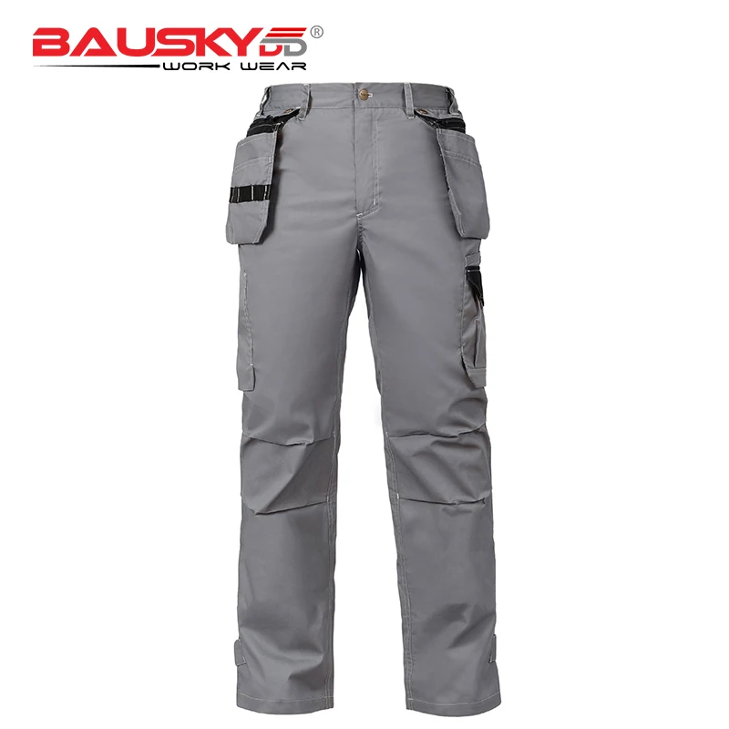 Bauskydd B218 рабочая одежда мужские рабочие брюки осень темно-серый мульти инструмент карманы одежда комбинезоны рабочие брюки - Цвет: Dark Grey