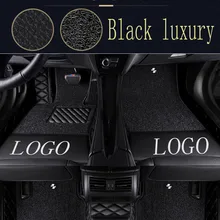 Автомобильные коврики с логотипом/фирменный логотип для Volkswagen Beetle CC Eos Golf Jetta Passat Tiguan Touareg sharan 5D Автомобильный Ковер для укладки f