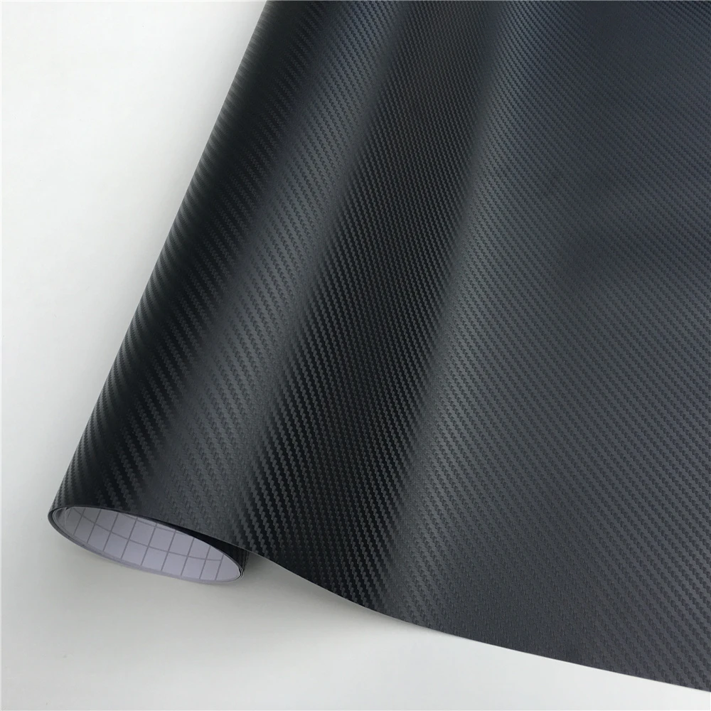 2D 3D 4D 5D 6D High Gloss Carbon Fiber Vinyl Wrapping Film For Car Vinyl Wrap Sheet Laptop Skin Phone Cover Motorcycle - Название цвета: 3D Carbon Black