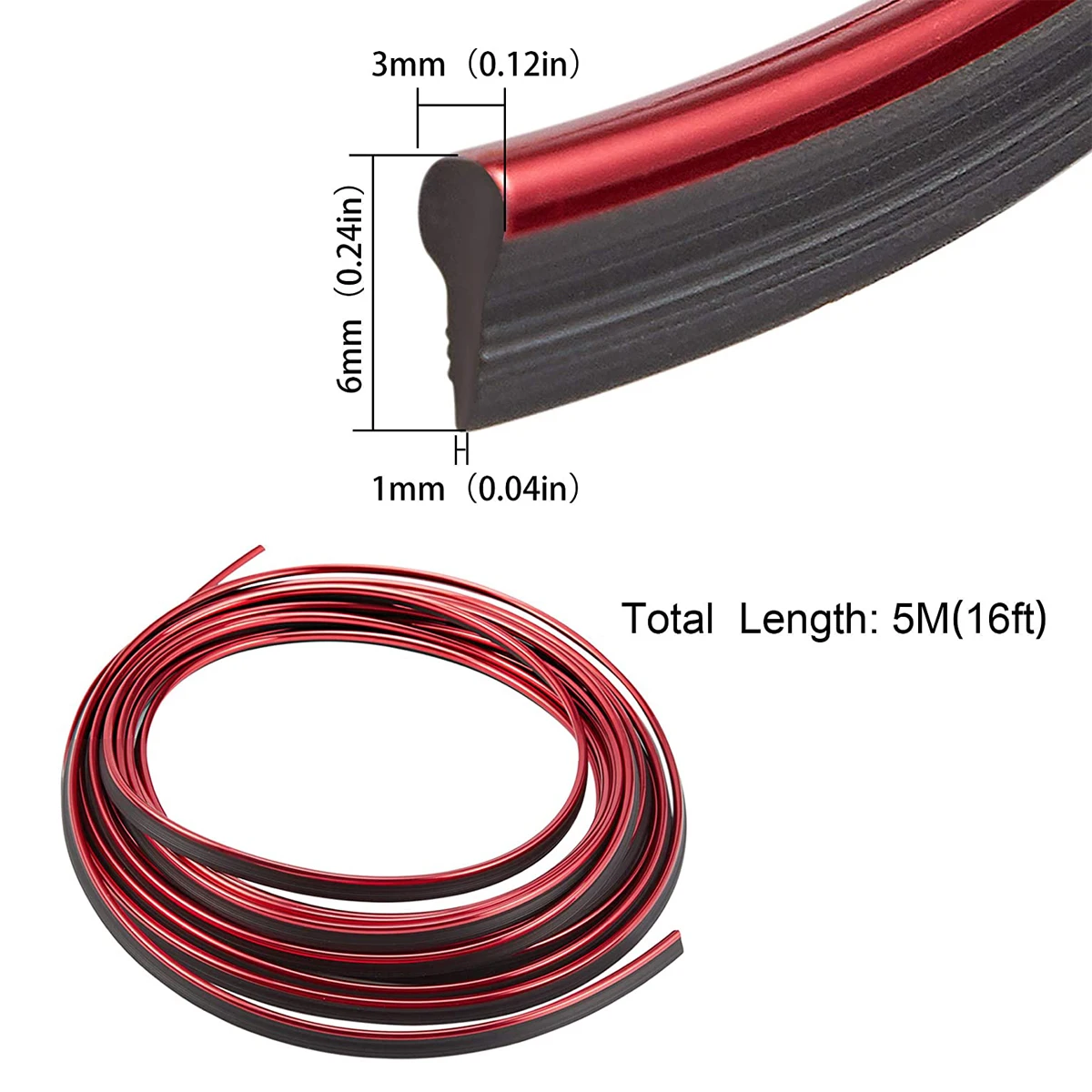 5M Car Dashboard Insert Flexible Trim Auto Interior Door Edge Decorative Moulding Strip Accessoires With Scraper car air conditioner trim interior mouldings car moulding decoration interior moulding trim strip