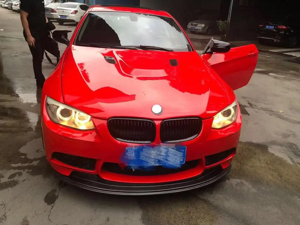 Для BMW E90 E92 E93 2005 11 Замена Настоящее карбоновое волокно заднего вида Рог зеркало