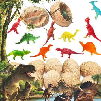 

Kid'S Funny Educational Toys 12Pcs Dino Eggs Excavation Set Dinosaurs Fossil Dig Up Kit For Children Baby Early Educational Toys