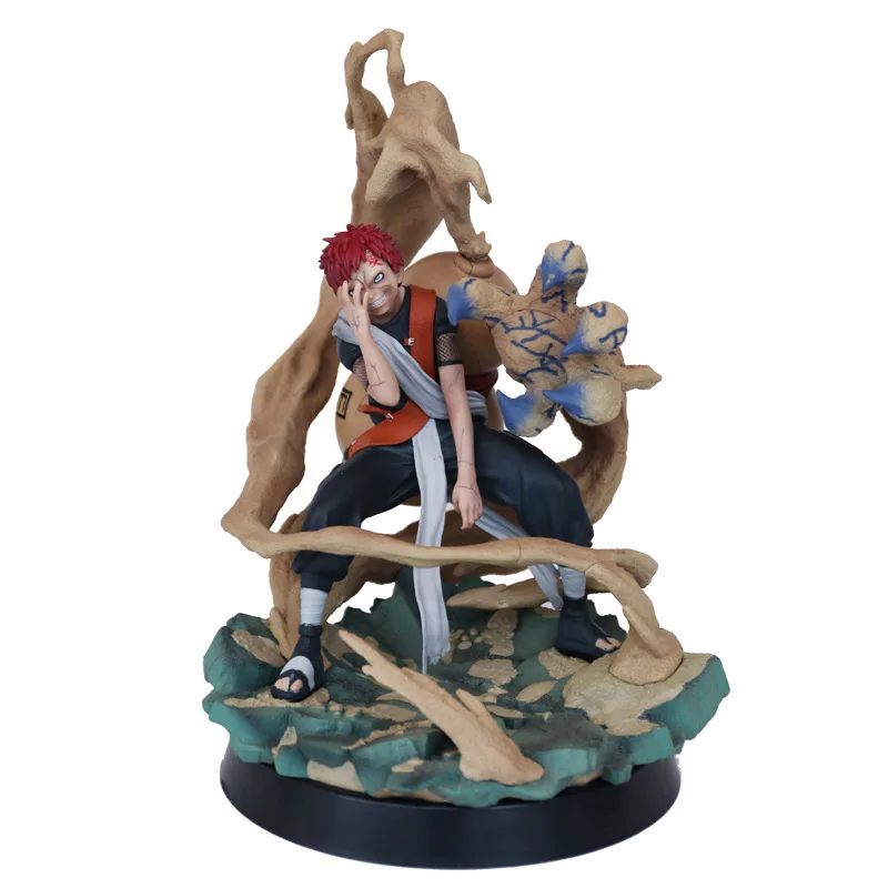 

Anime Shippuden Gaara Hand of Sand Battle PVC Action Figure Sabaku no Gaara Statue Collection Model Toys Doll