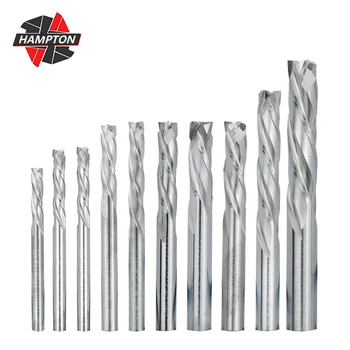 

Hampton Carbide End Mill 3 Flute Up Down Cutter 3.175/4/5/6/8mm Shank Aluminum Cutting CNC Milling Cutter