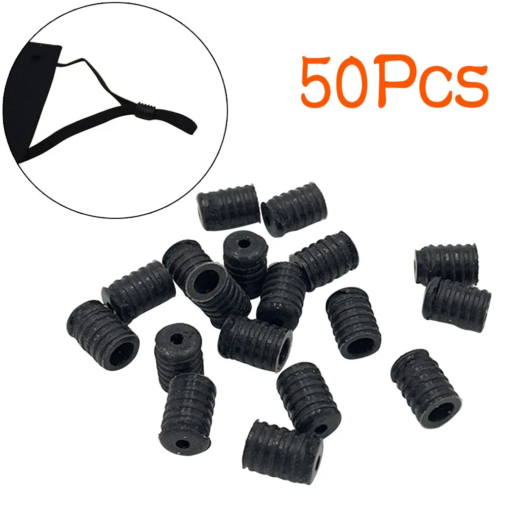 50/100 PCS Rope шнур Блокировка Пластиковой Заглушка End Переключить зажим пряжка