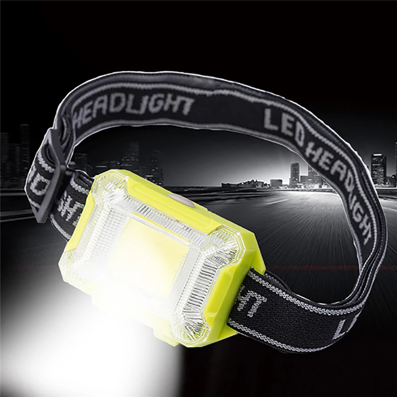 Mini COB LED Headlamp Headlight AAA Flashlight Head Torch Light Outdoor Camping  6.5X4.5CM Lanterna 40NOV2808