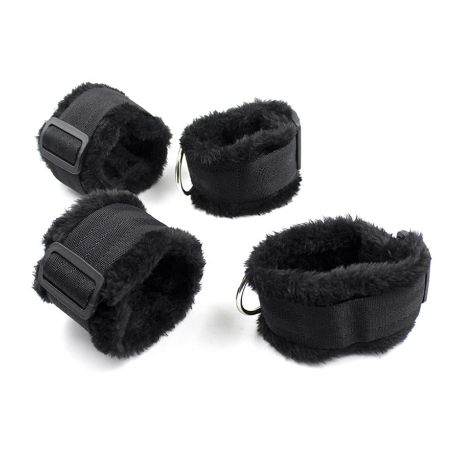  Under Bed System BDSM Bondage Restraints Strap Set Easy Tied Hand Ankle Cuffs RestraintsHalloween C