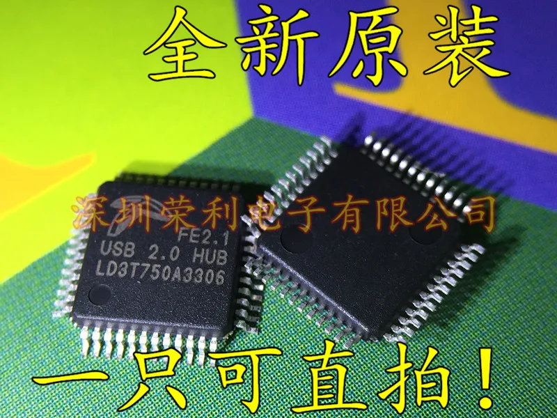 10 шт./лот Новинка FE2.1 USB 2,0 концентратор FE2.1 QFP48 IC