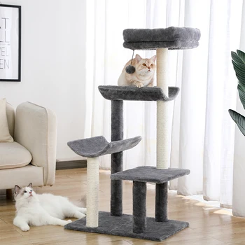 Cat's House Scratcher Home Furniture Cat Tree Towel Pets Hammock Climbing Frame Toy Spacious Perch for Dropshipping 1