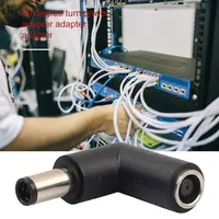 connector מתאם ישר ראש 7.4 * 5.0 Elbow DC Power מטען מתאם ממיר Connector עבור DELL HP 7.4X5.0 כדי 7.4X5.0mm (4)