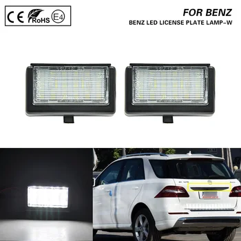 

For Benz ML W164/X164X Smart Roadster 452 LED License Plate Light Car Accessories Number Lamps Plate Light Exterior 2PCS 12V