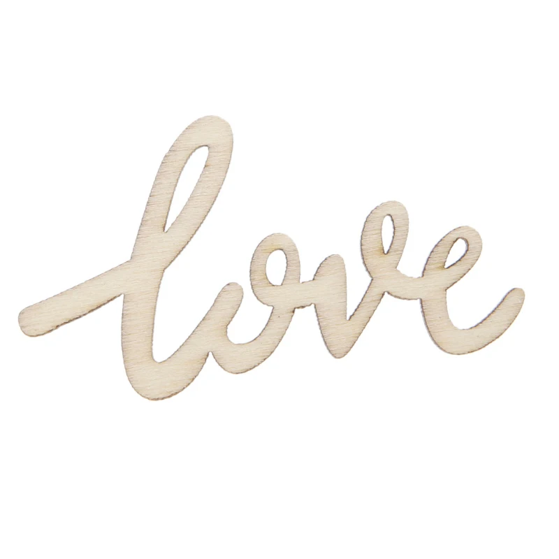 

15 Pcs Wooden Decorations LOVE Word Wood DIY Vintage Rustic Wedding Party Decor