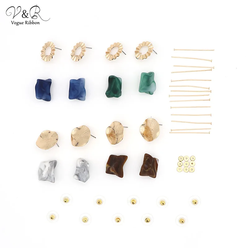 

DIY Handmade Jewelry Making Irregular Acrylic Charms Pendants Drop Dangle Earring Set Components Decoration Fashion Accessories